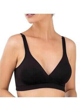 Leonisa Multipurpose Wireless Bra Full coverage Black Small sleep daily surgery